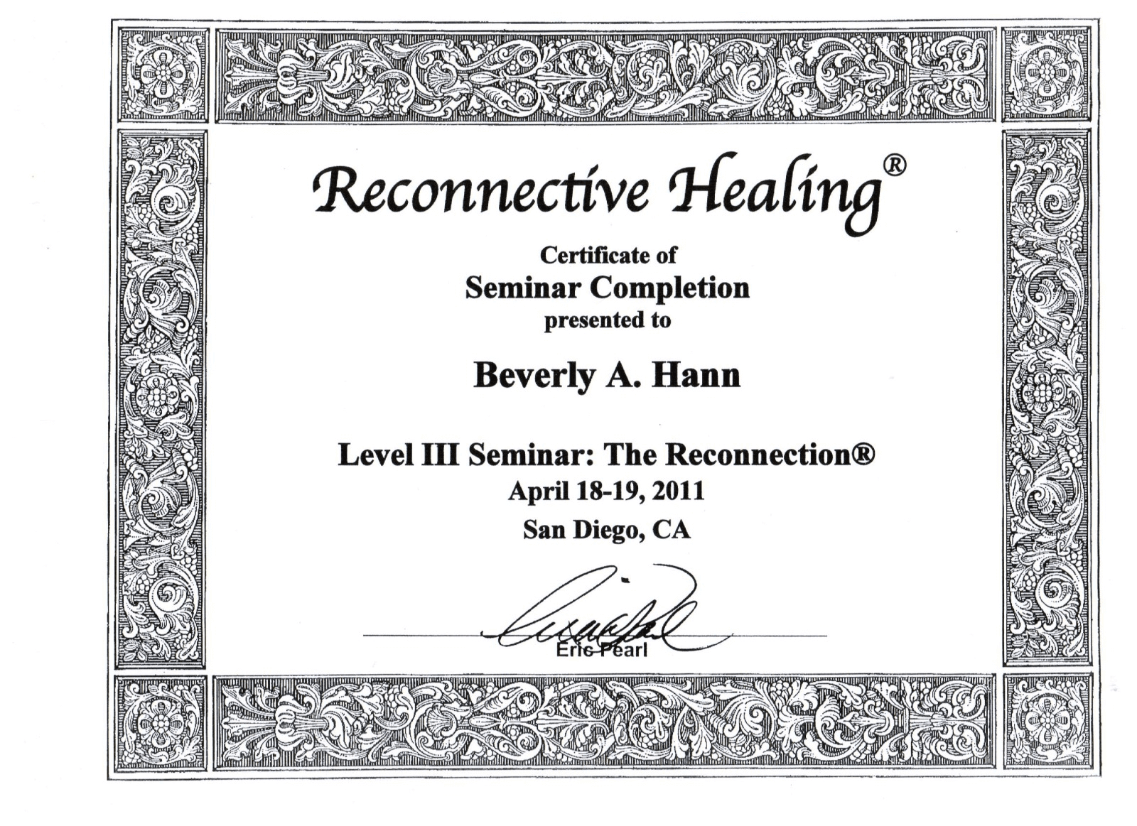 Certification