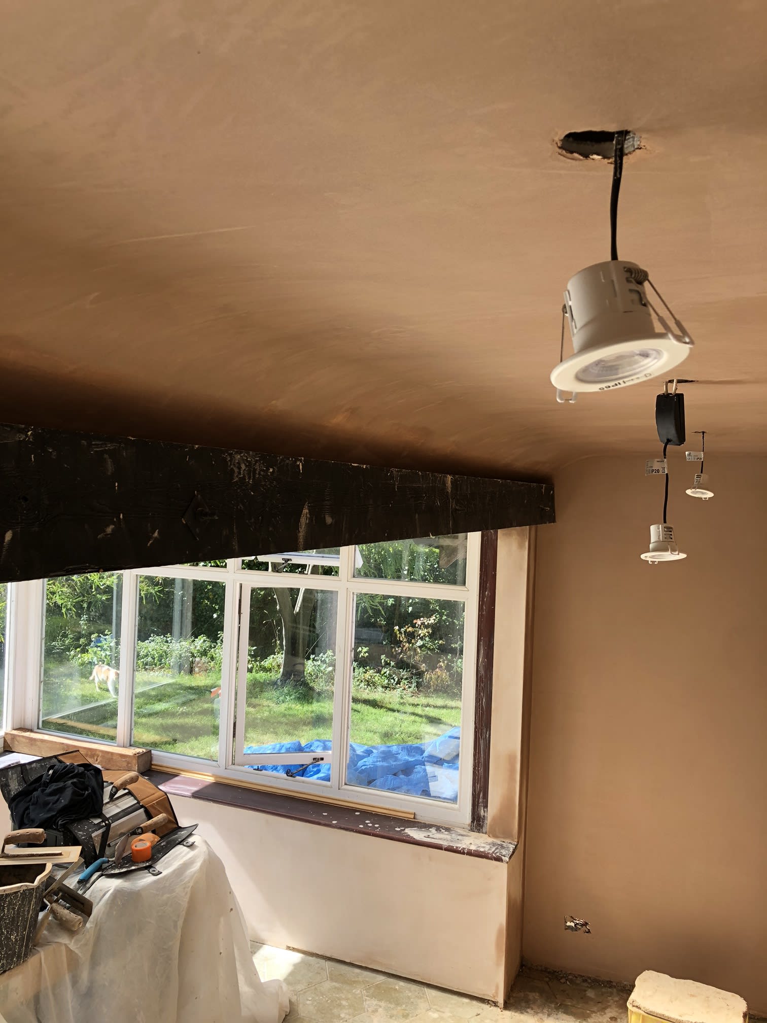 newly installed light fitting