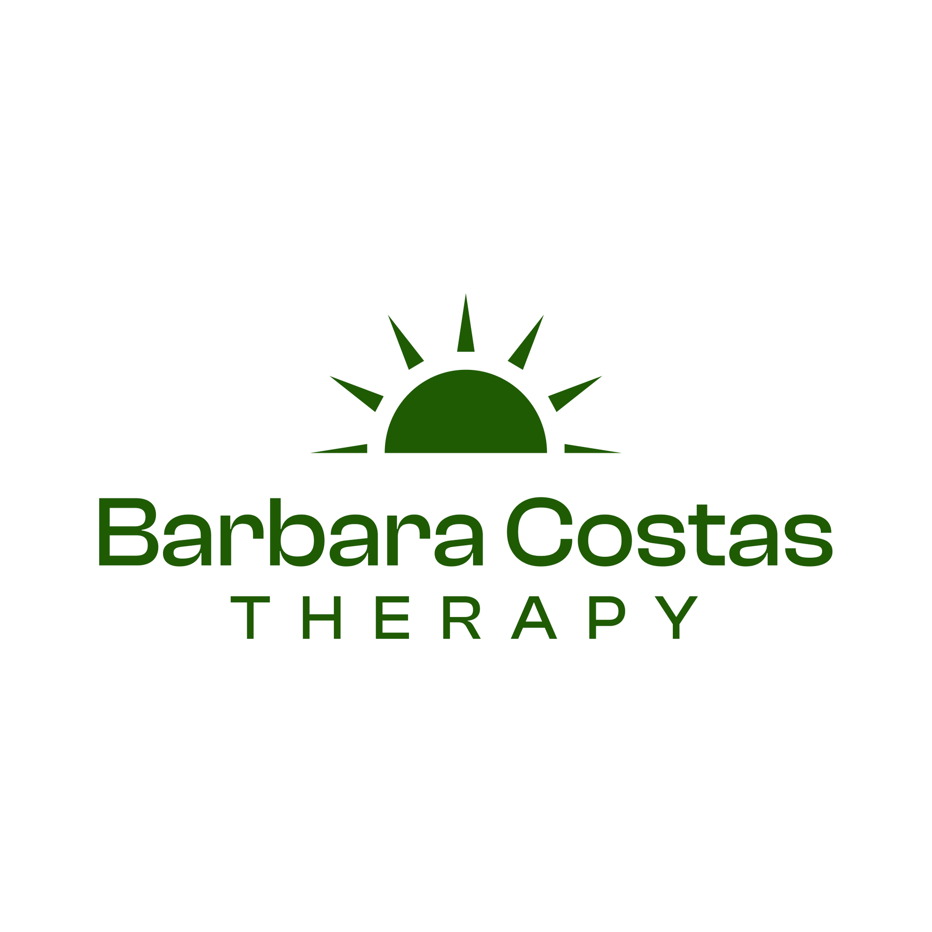 Green logo of a therapist: