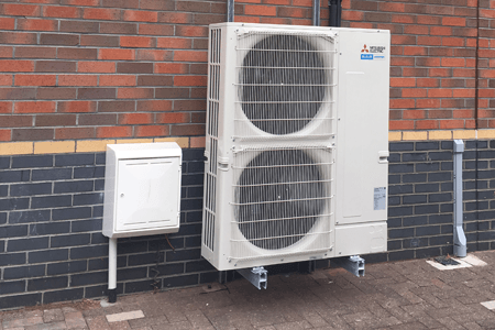 installation of Air conditioning system for a commercial building