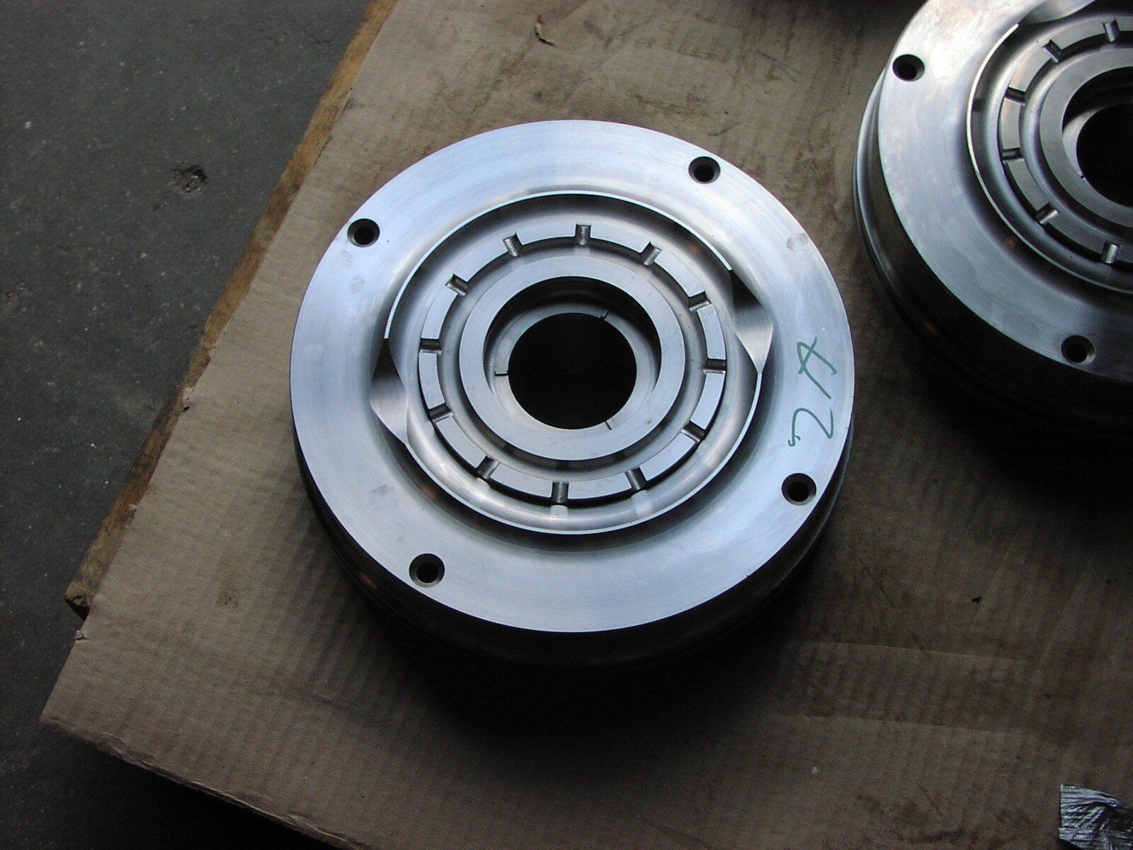 A piece of metal with the number 270 on it