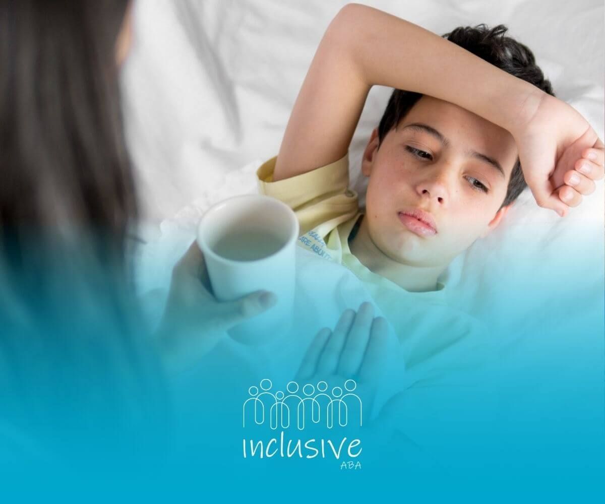 A child experiencing autistic burnout.