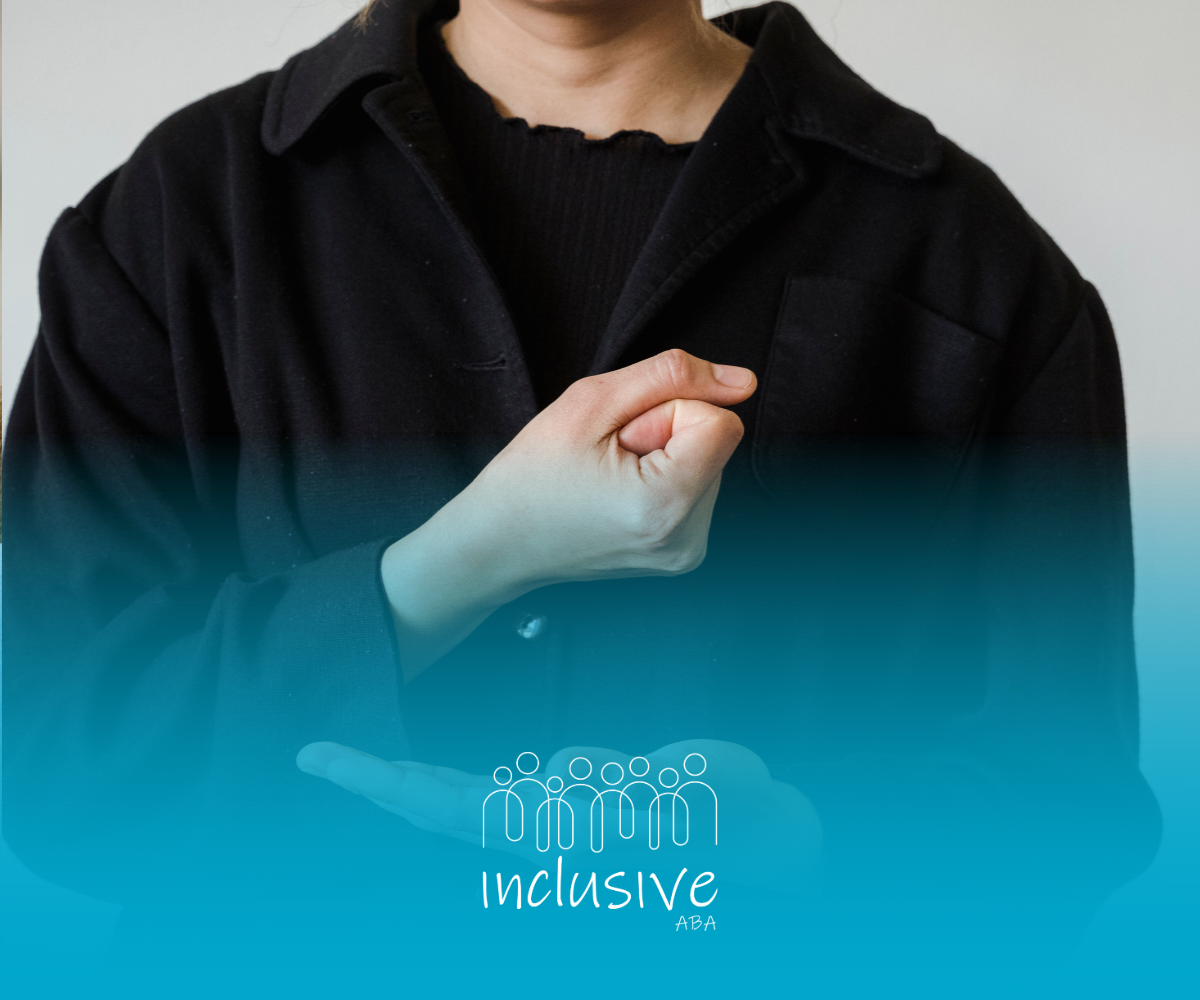 A person signing in American Sign Language