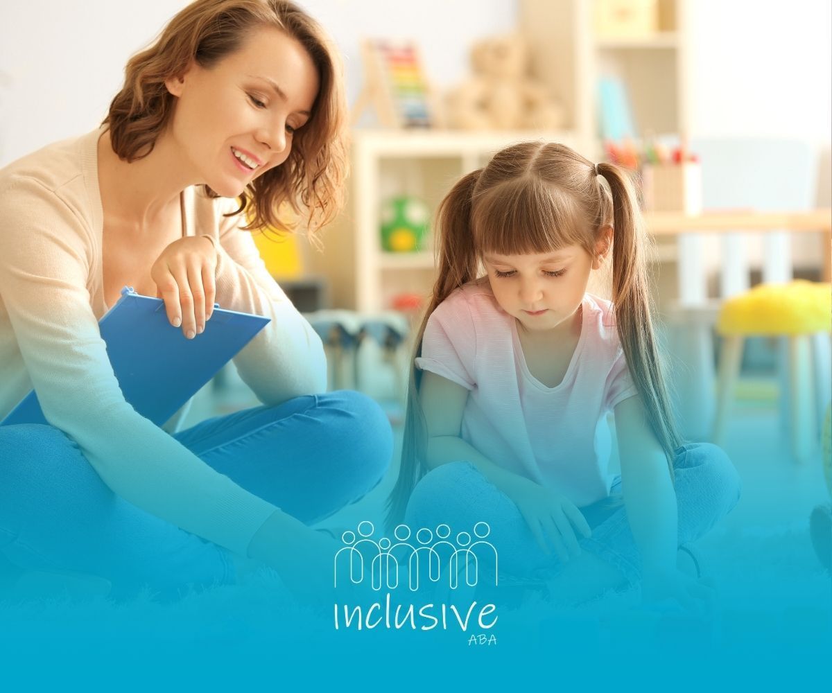 A woman is kneeling down next to a little girl.