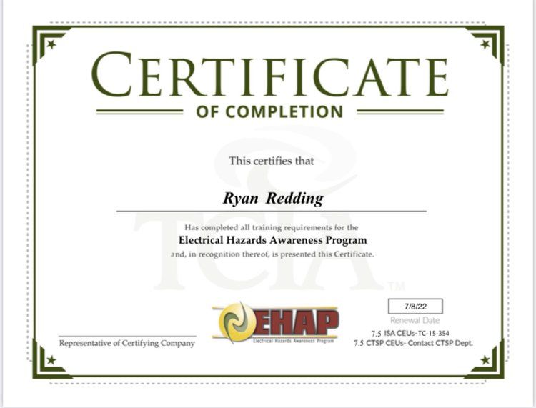 EHAP Certified