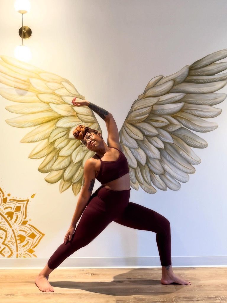 Yoga Class in Warrior 2