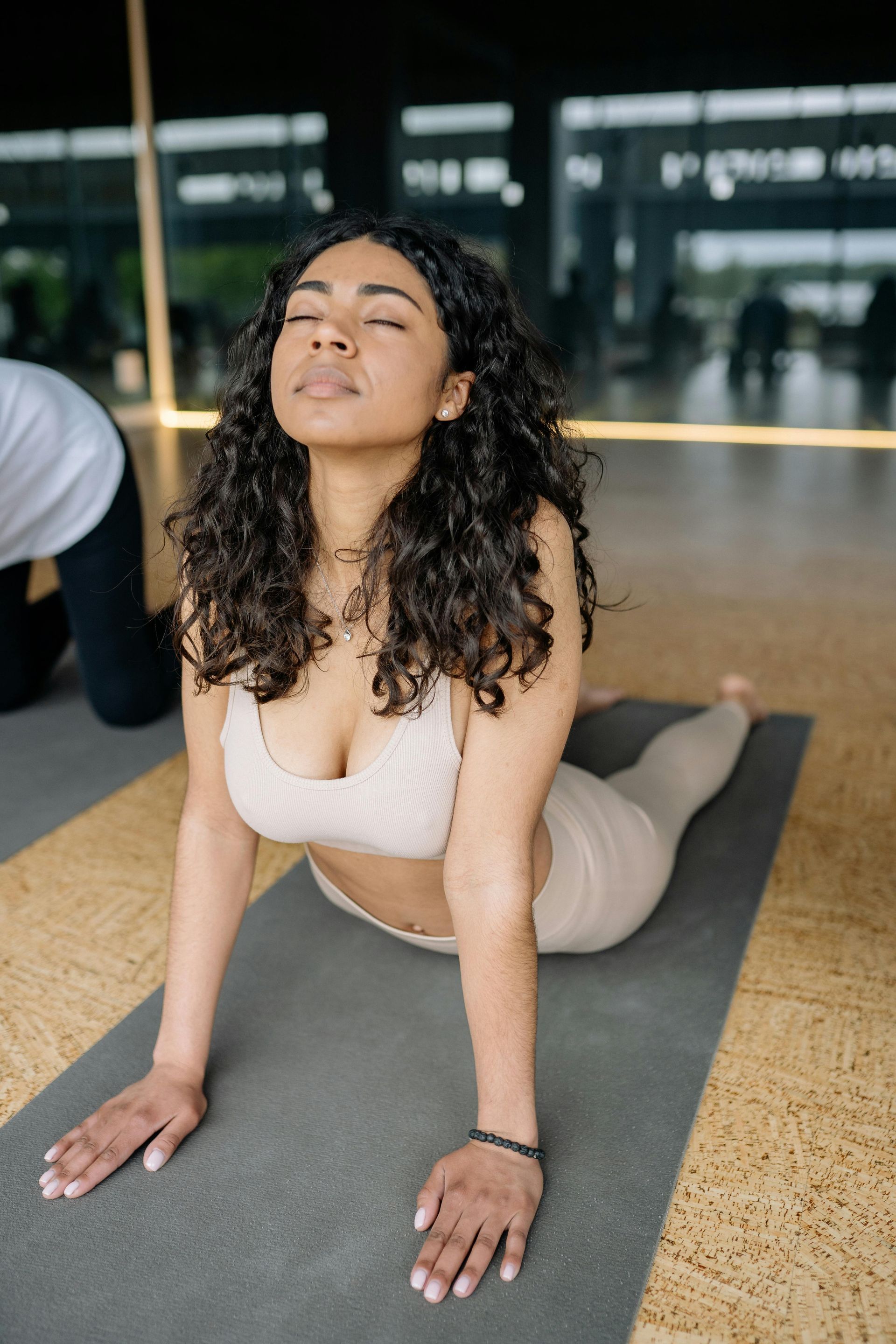 Yoga Class in Warrior 2