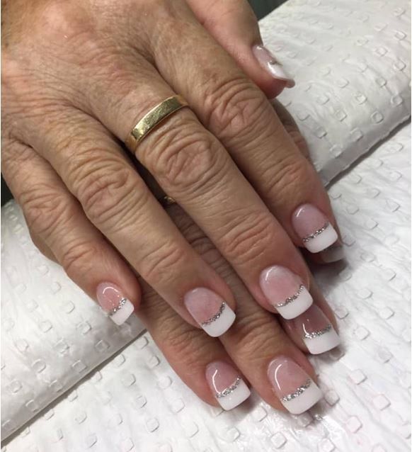Pink And White Nails — Nail Salon in Airlie, QLD