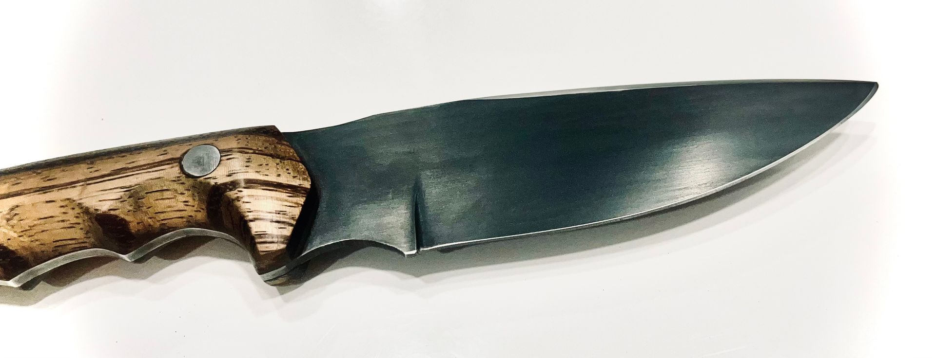 Custom Blue Steel Knife Blades Hand Forged, Made by Hand in the USA