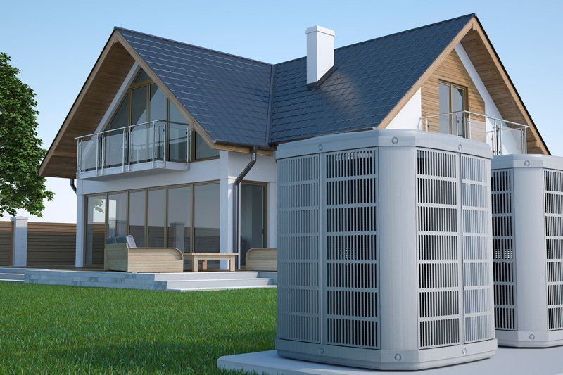 HVAC In Front Of House — Cairo, GA — Parker’s Heating & Cooling, Inc.