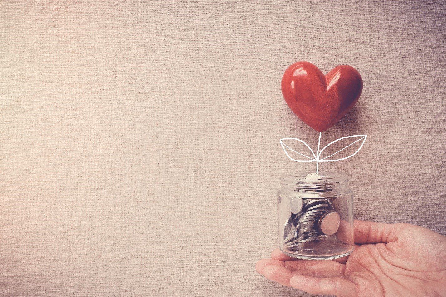 A Hand Holding a Jar With Coins | Donor