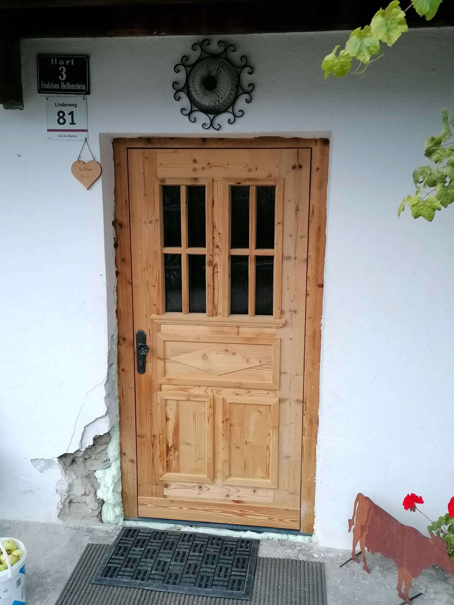 Haustür - helles Holz