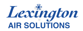 Lexington Air Solutions logo with blue text and a snowflake icon.