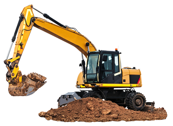 Excavator And Dirt