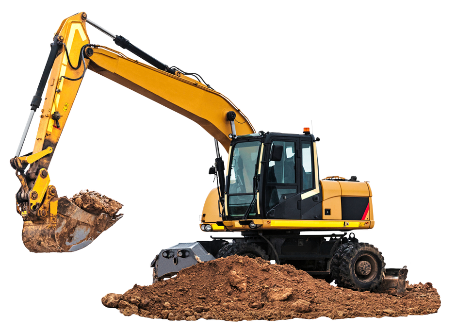 Excavator And Dirt