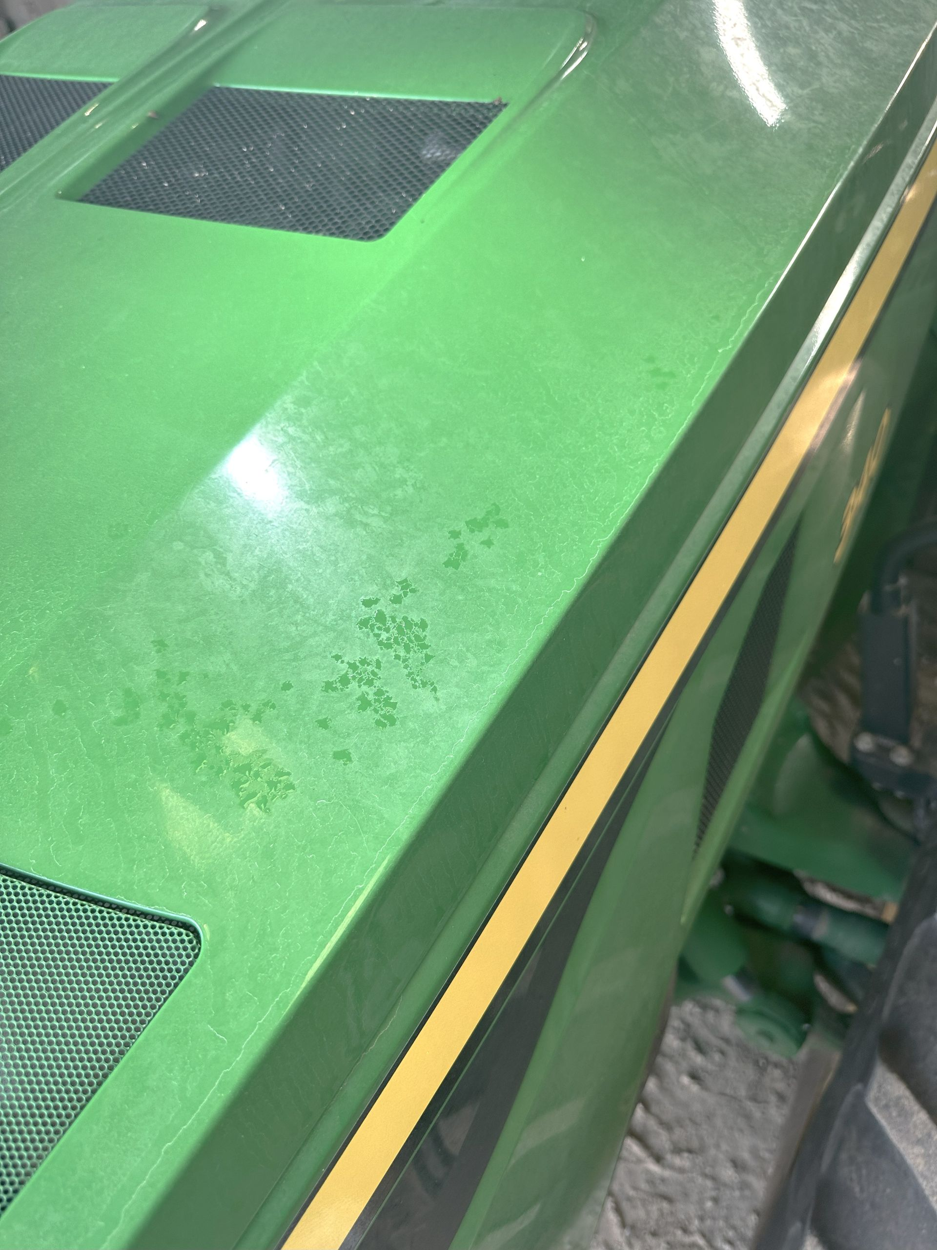 John Deere tractor paint condition before ceramic coating