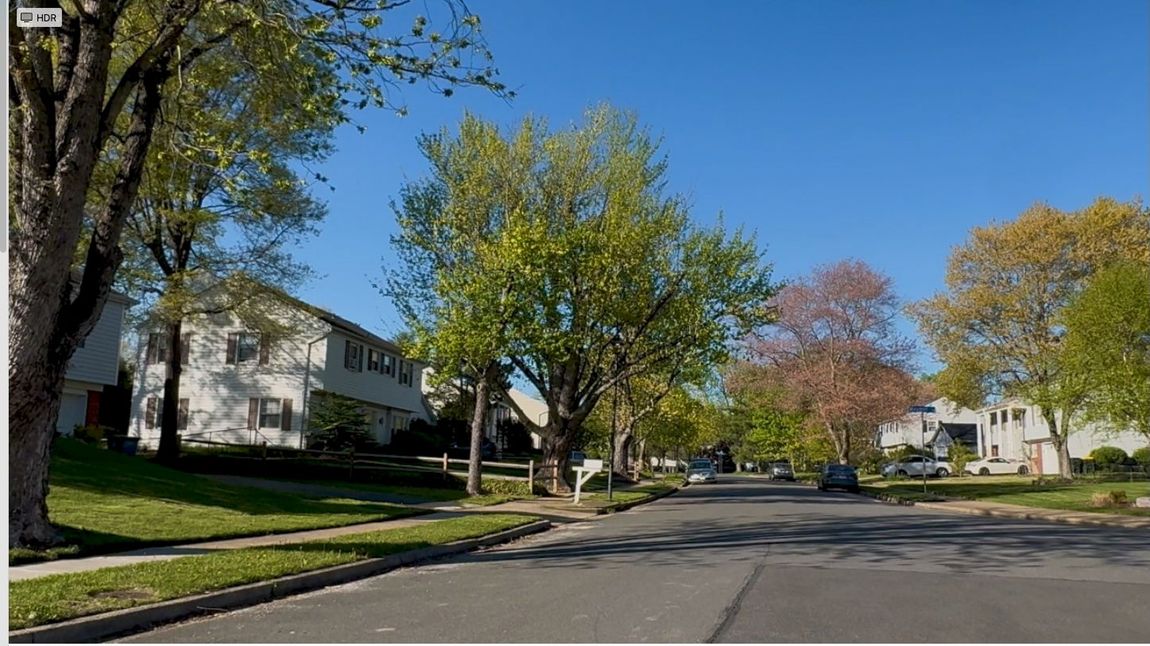A lovely neighborhood with tree lined streets