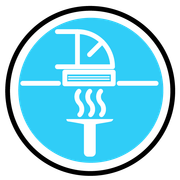 Duct and filter cleaning icon.