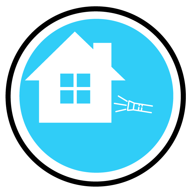 Siding cleaning icon.