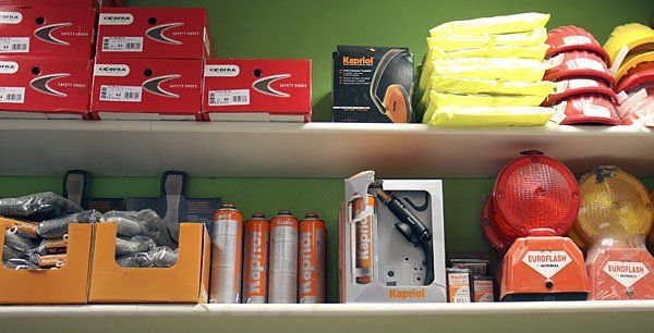 esposizione articoli per l'edilizia