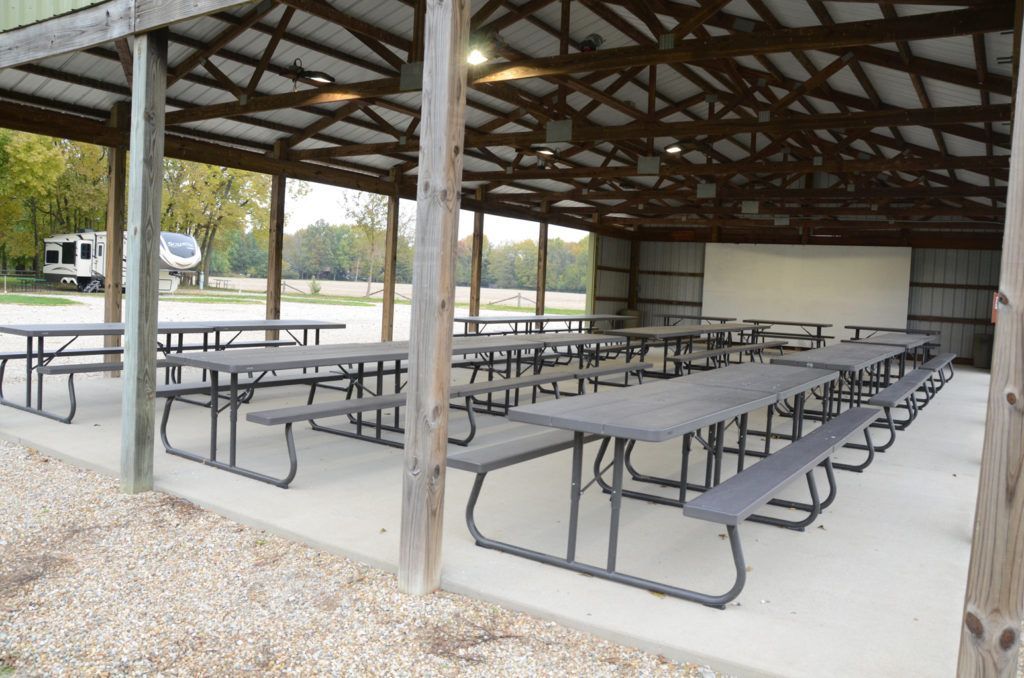 Covered picnic pavilion