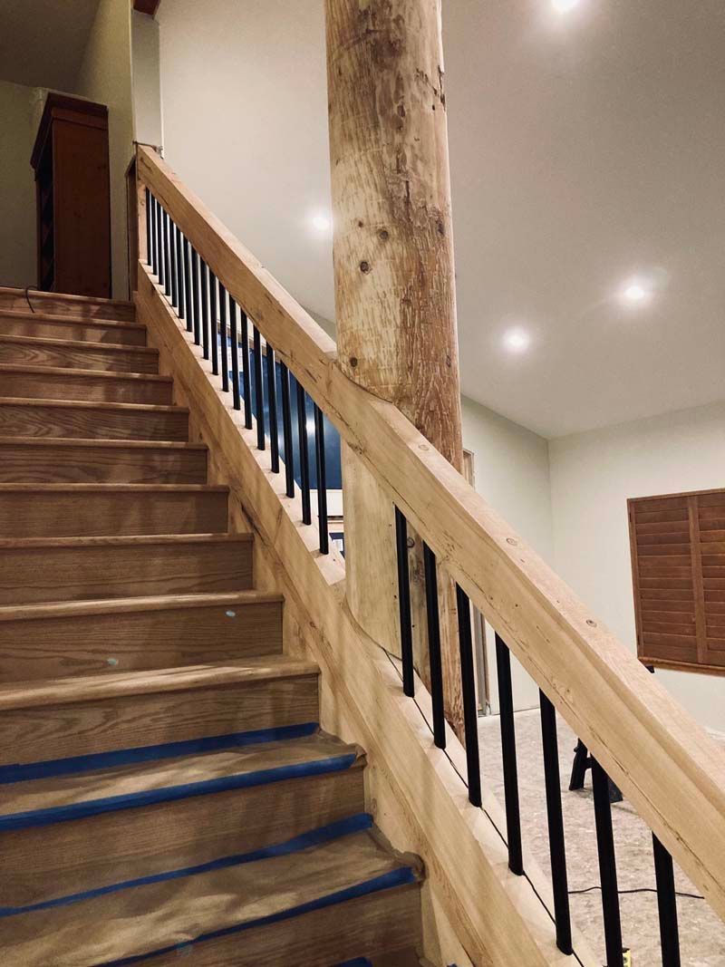 Wooden stairs