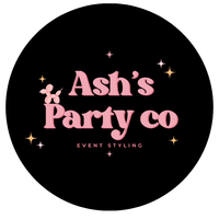 A logo for ash 's party co mackay queensland