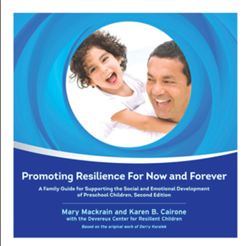 Book cover: Father and child smiling, title 