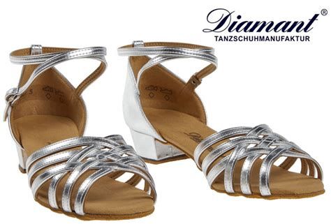 Low heel silver Dance sandals