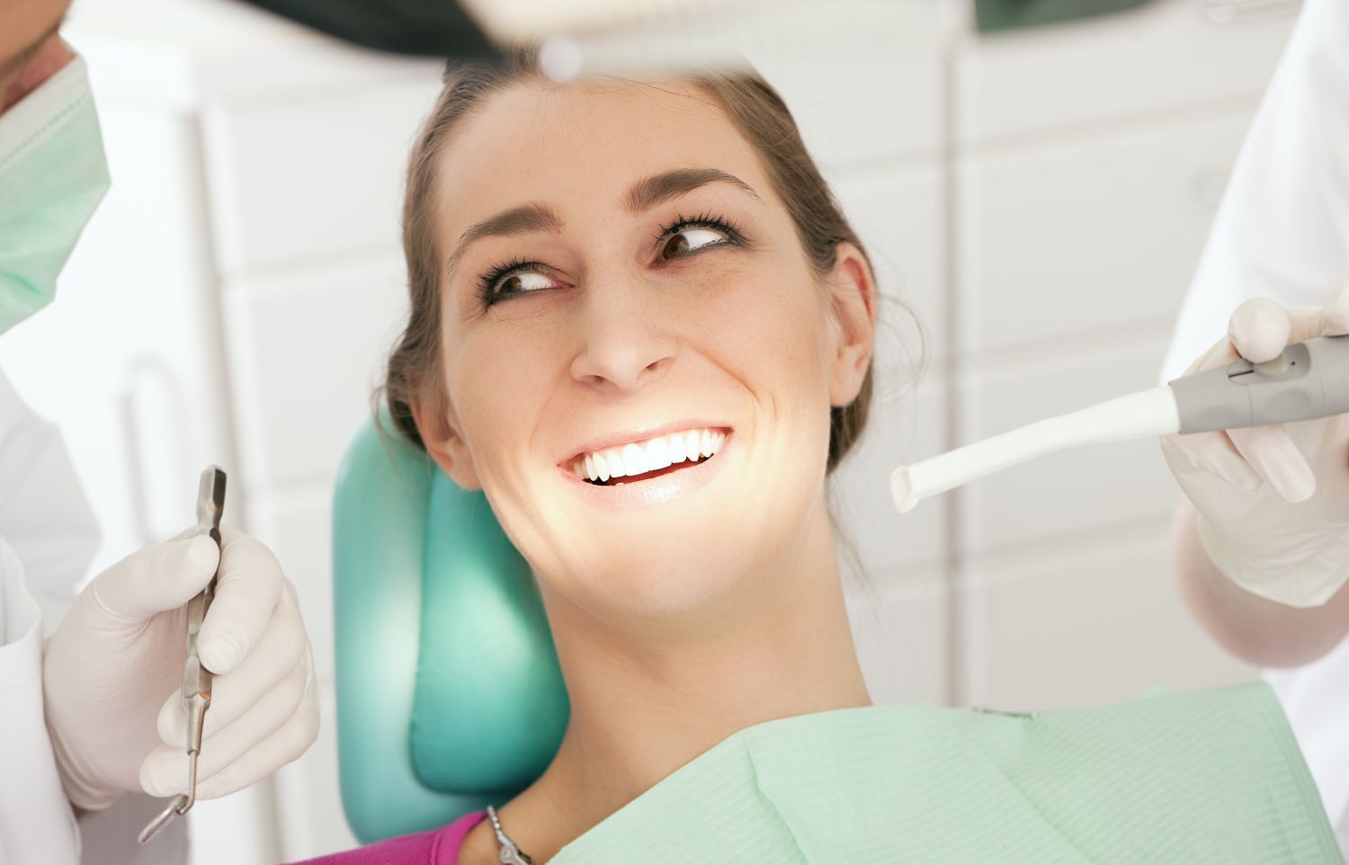 woman receiving dental services in New Plymouth