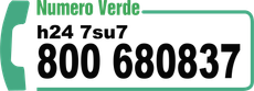 Un logo per numero verde con il numero 800680837