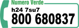 Un logo per numero verde con il numero 800680837