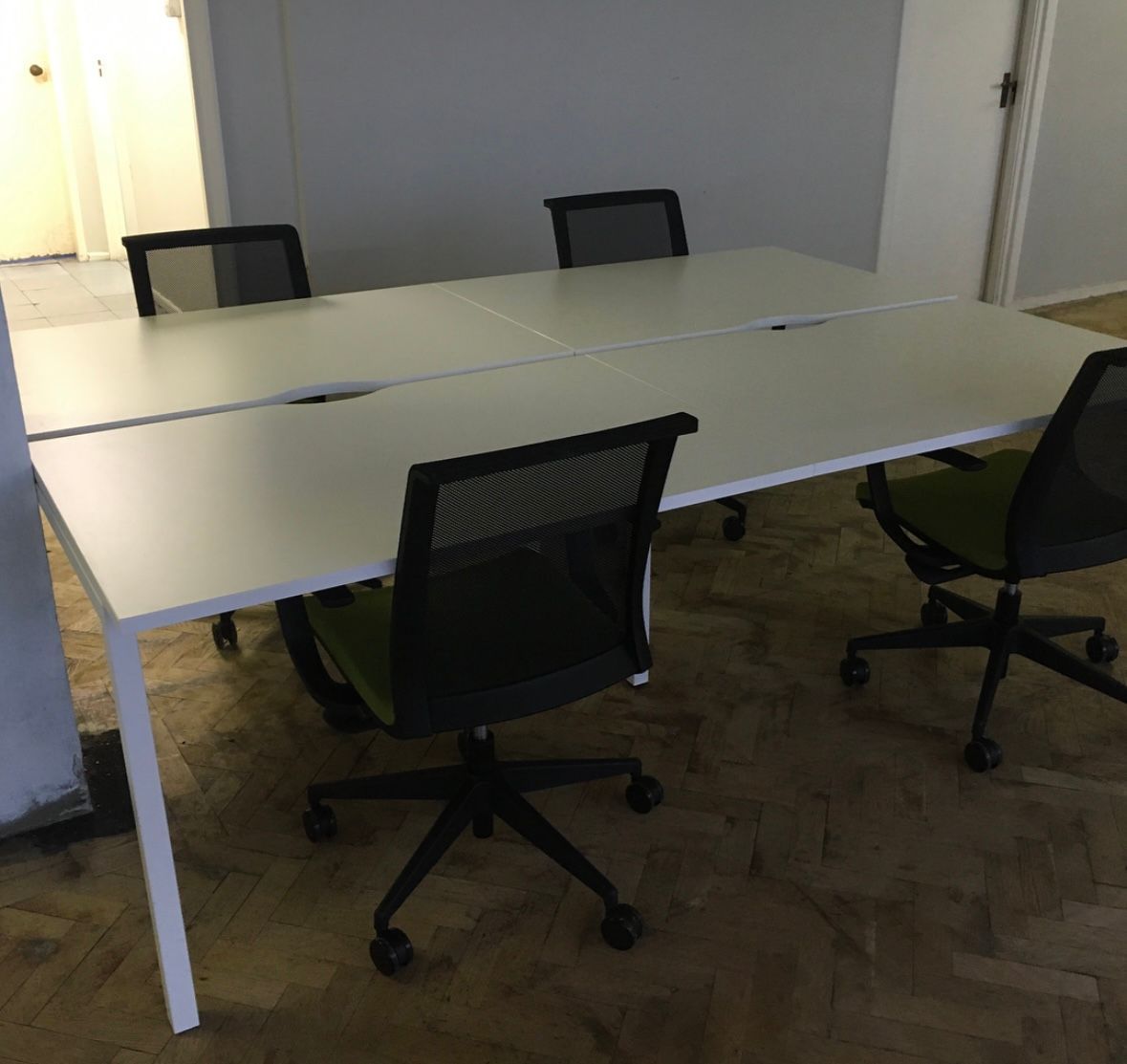 Freeway 2-Person Bench Desk  System