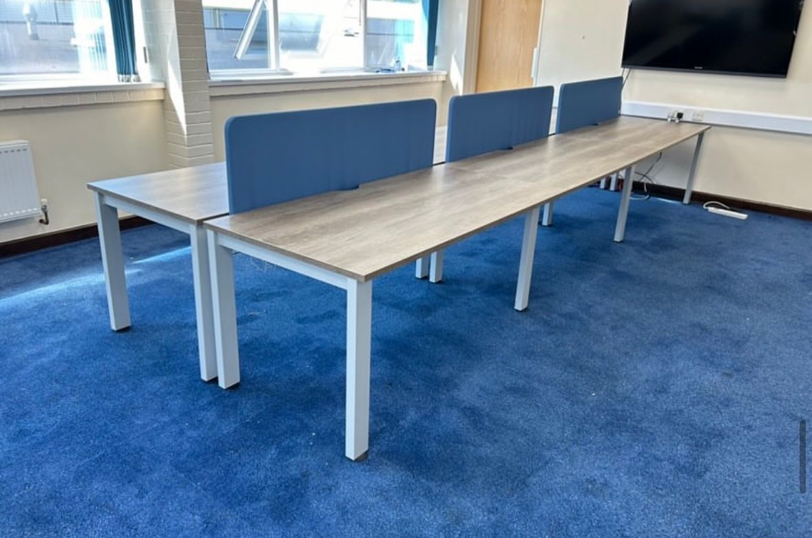 Freeway 2-Person Bench Desk System