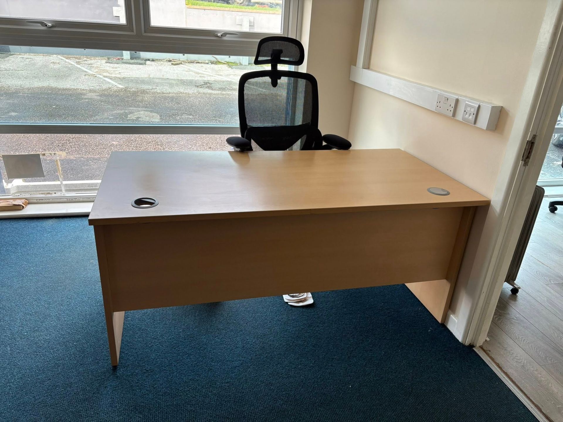 Used Straight Panelled End Desks