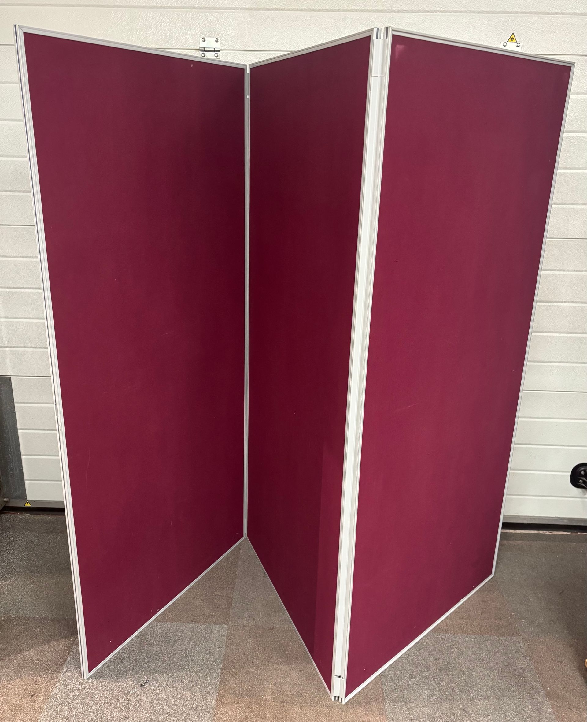Partition Screen - Folding - Burgundy