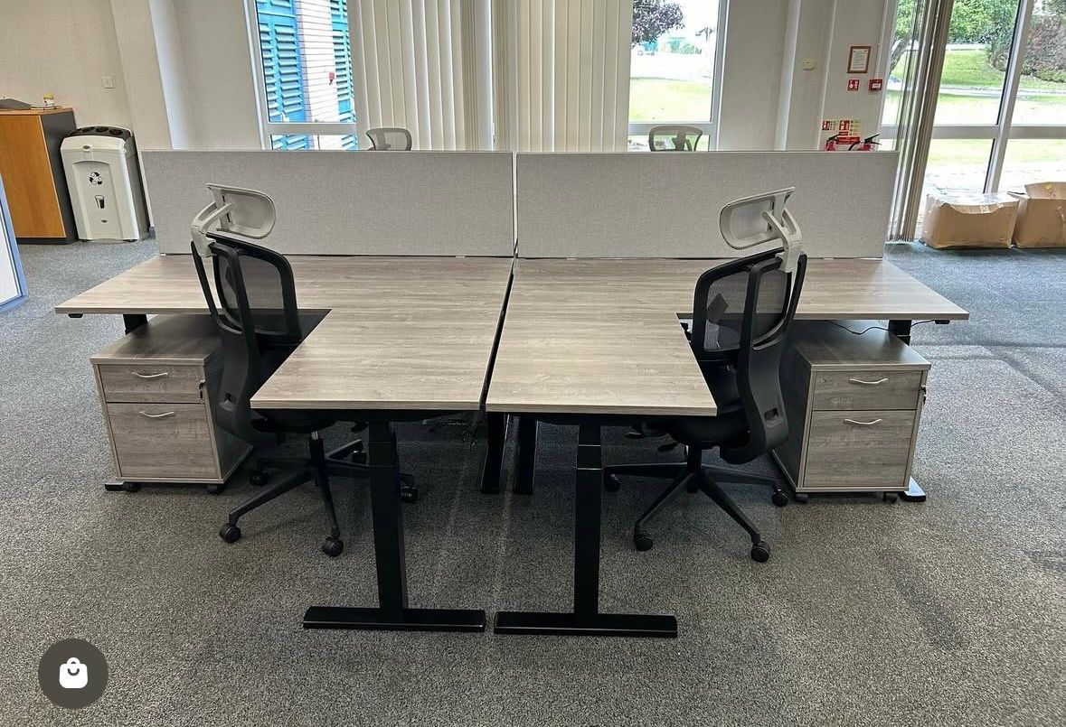 Mobile Under Desk Pedestal In Grey Oak