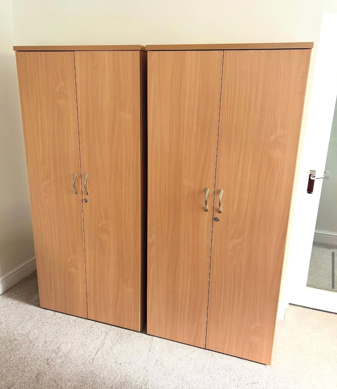 Wooden two Door High Cupboard