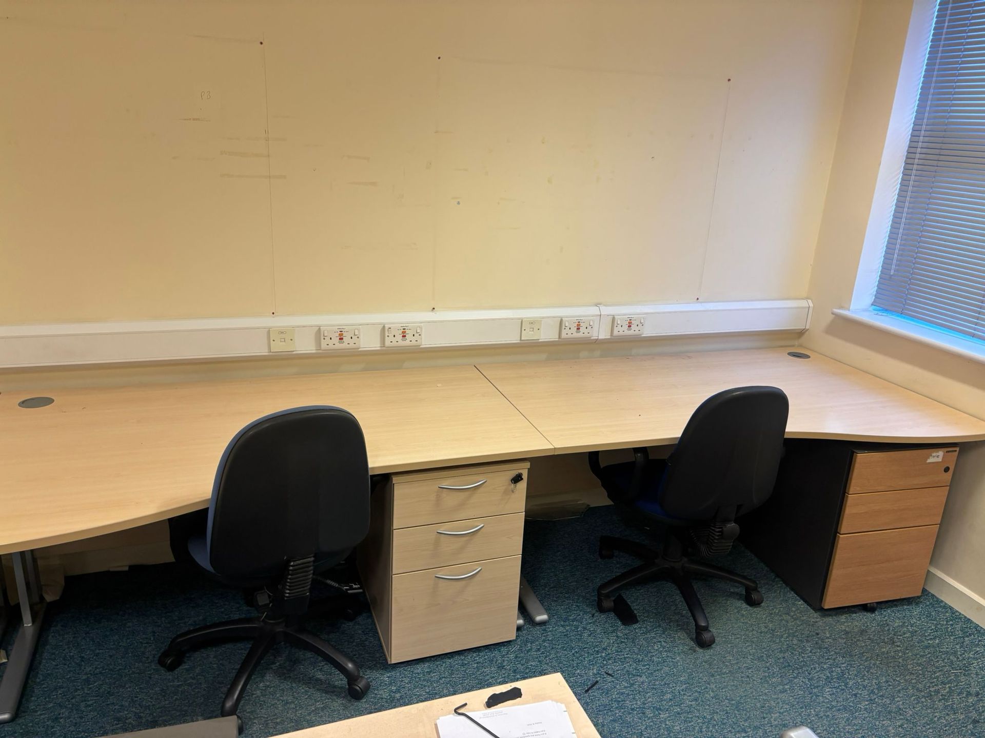 Used Maple Wave Desks