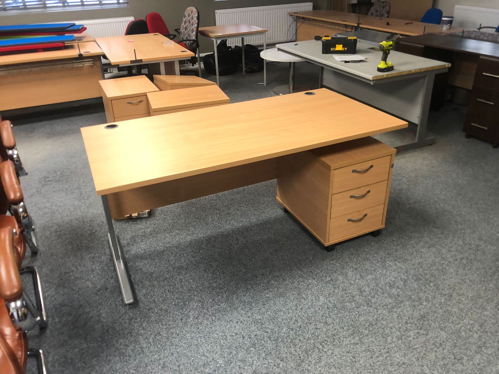 Used Office Straight Desk - 1600 mm