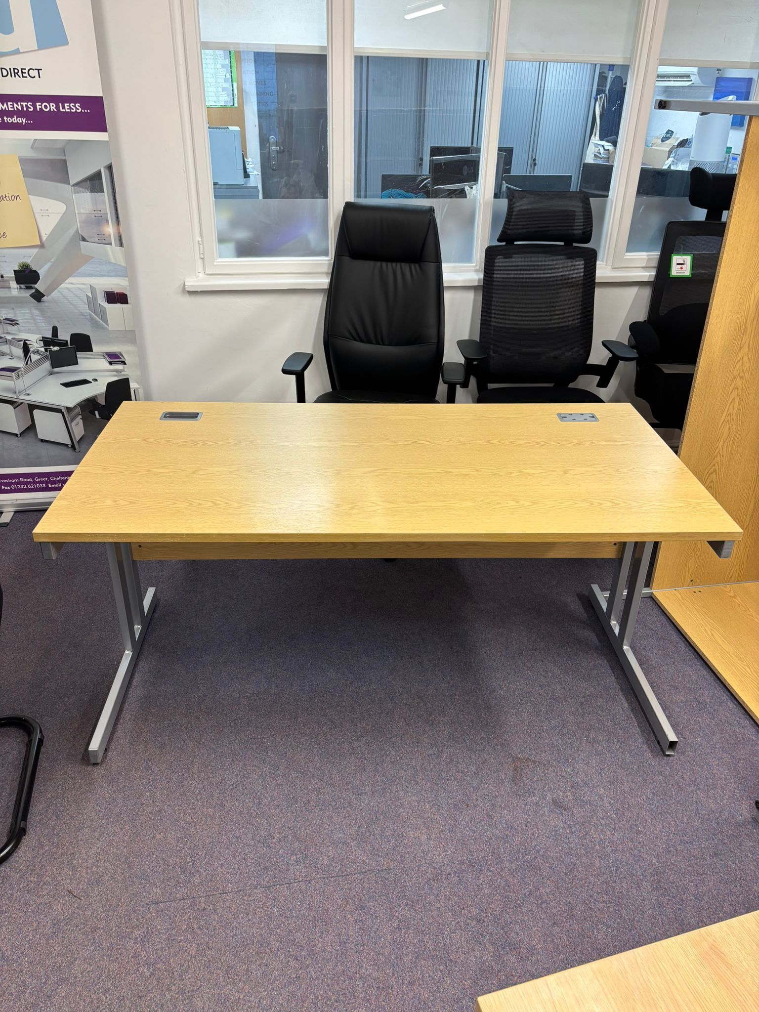 Used 1600 mm Straight Desk