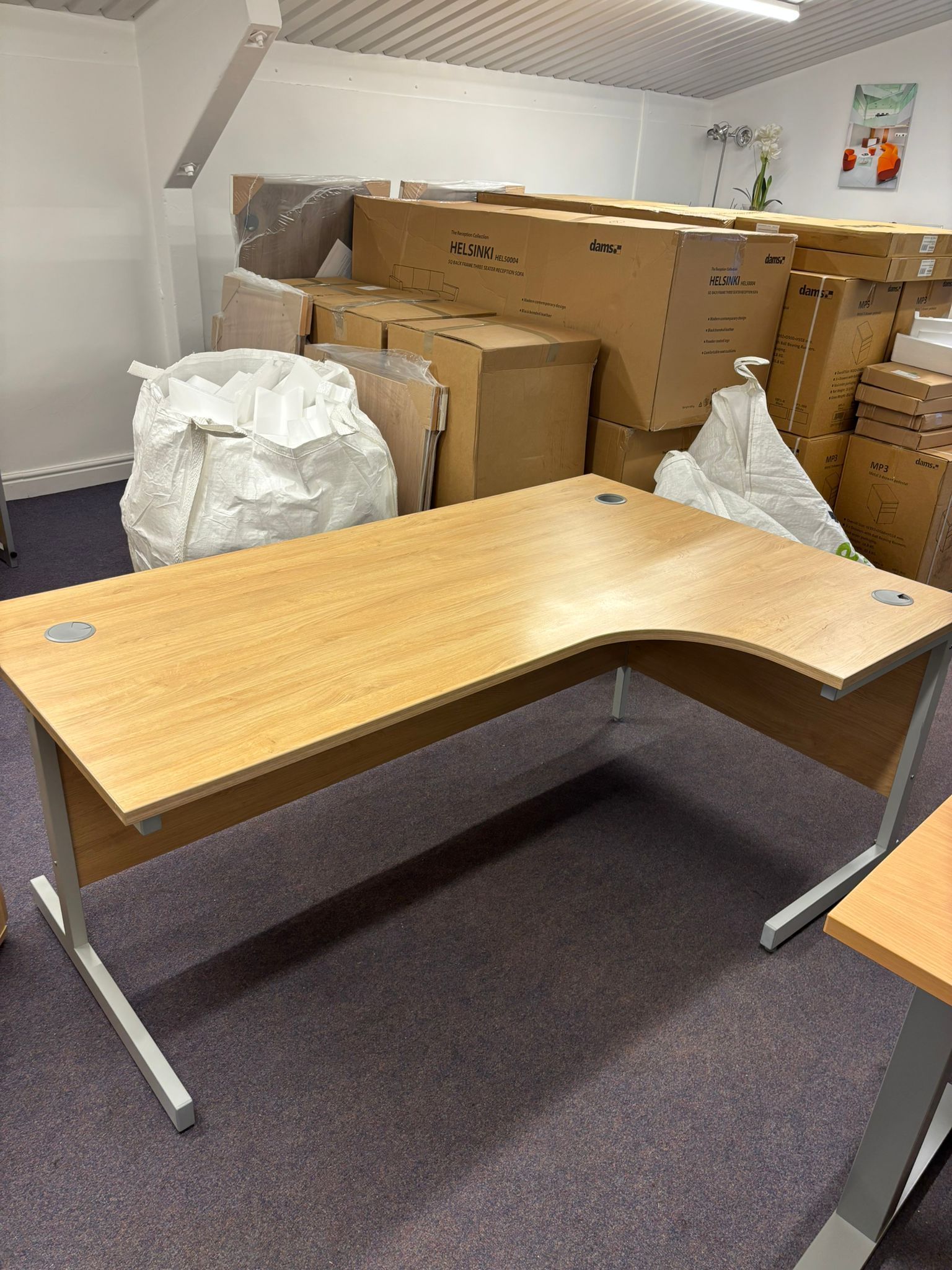 Used 1800 mm Curved Desk