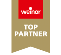 Das Logo für Weinor steht für einen Top-Partner.