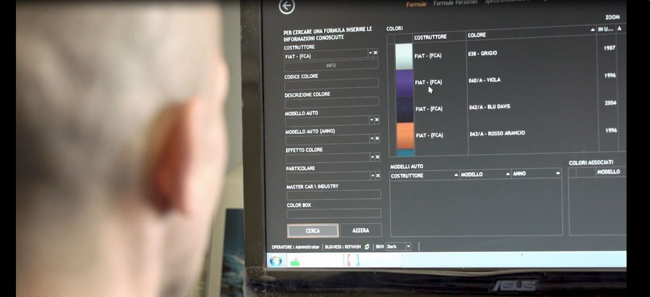 verniciatura analisi colore