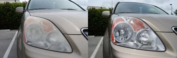 lucidatura fari prima e dopo