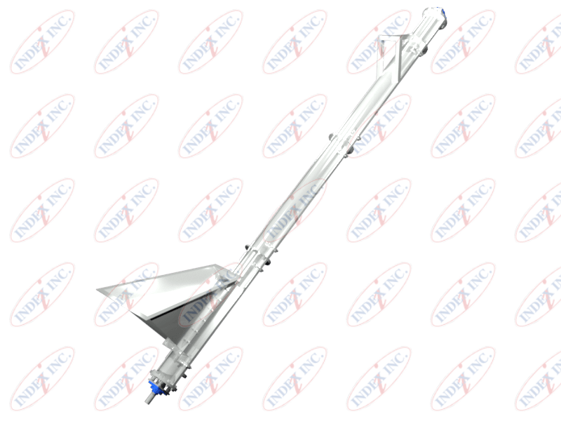 A conveyor belt is sitting on top of a white surface.