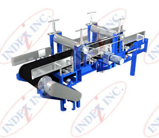 A 3d model of a conveyor belt from index inc.