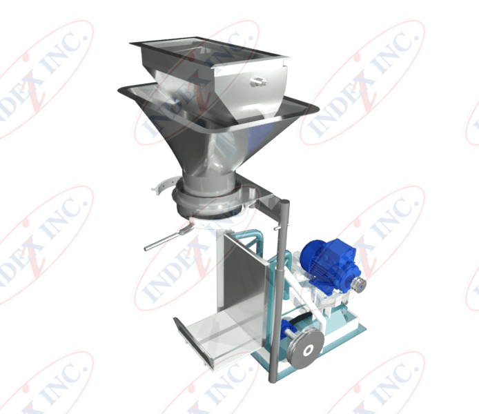 A machine with the word index inc on it