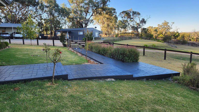 Decorative Concrete Pathway — Regional Concreting Solutions In Orange, NSW