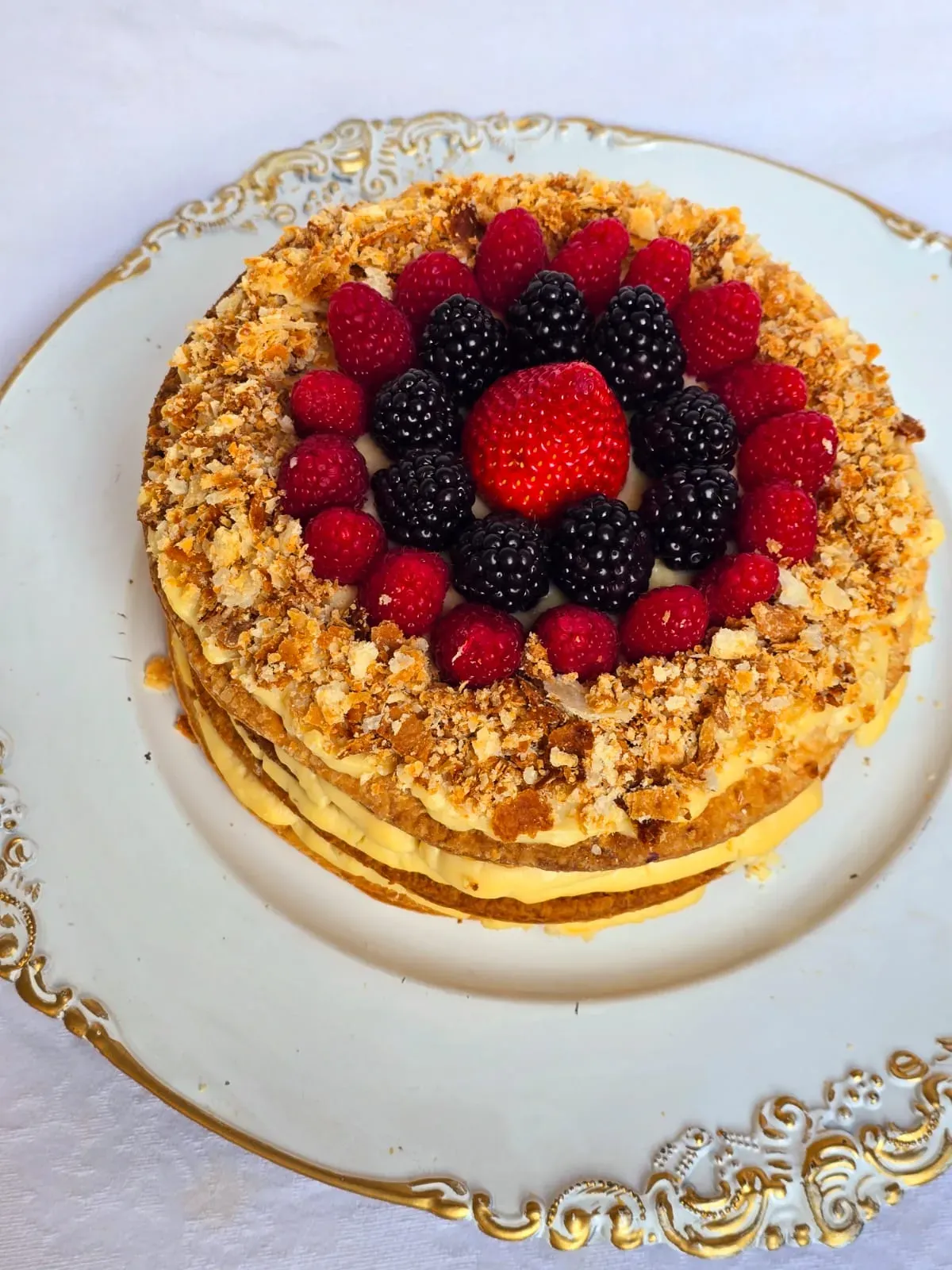 Tarta Napoleón, milhojas, postres gourmet, repostería tradicional